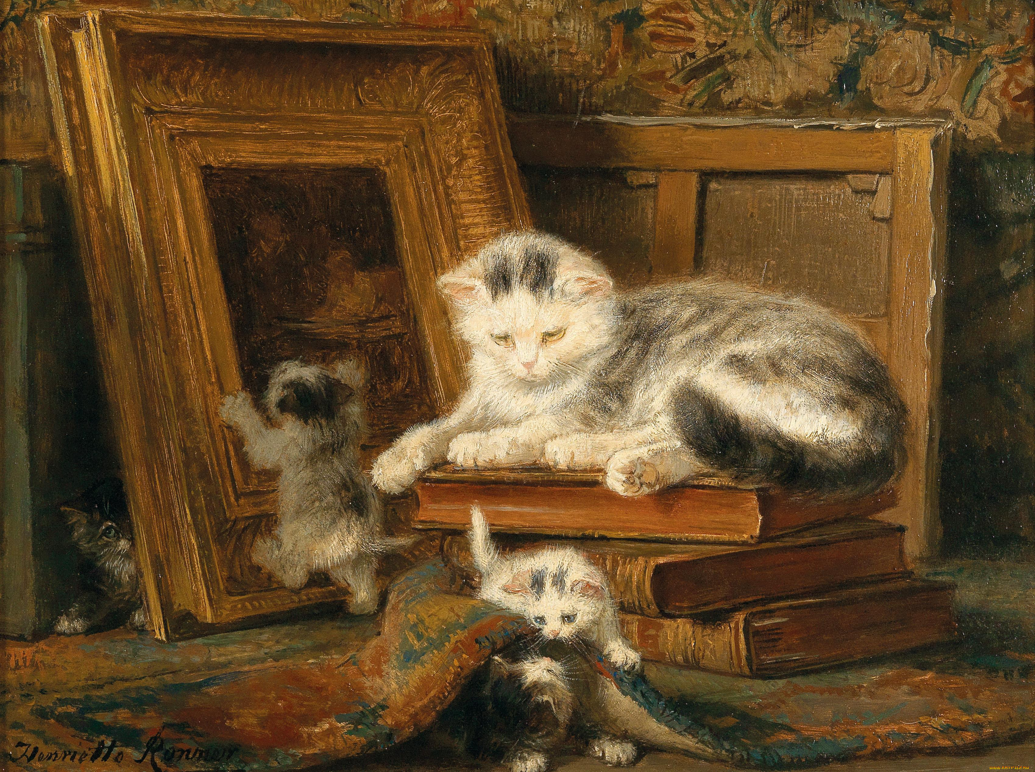 henri&, 235, tte ronner-knip, , , hide, and, seek